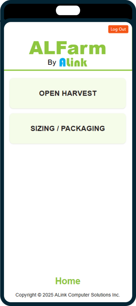 Mobile screenshot of Alfarm homepage